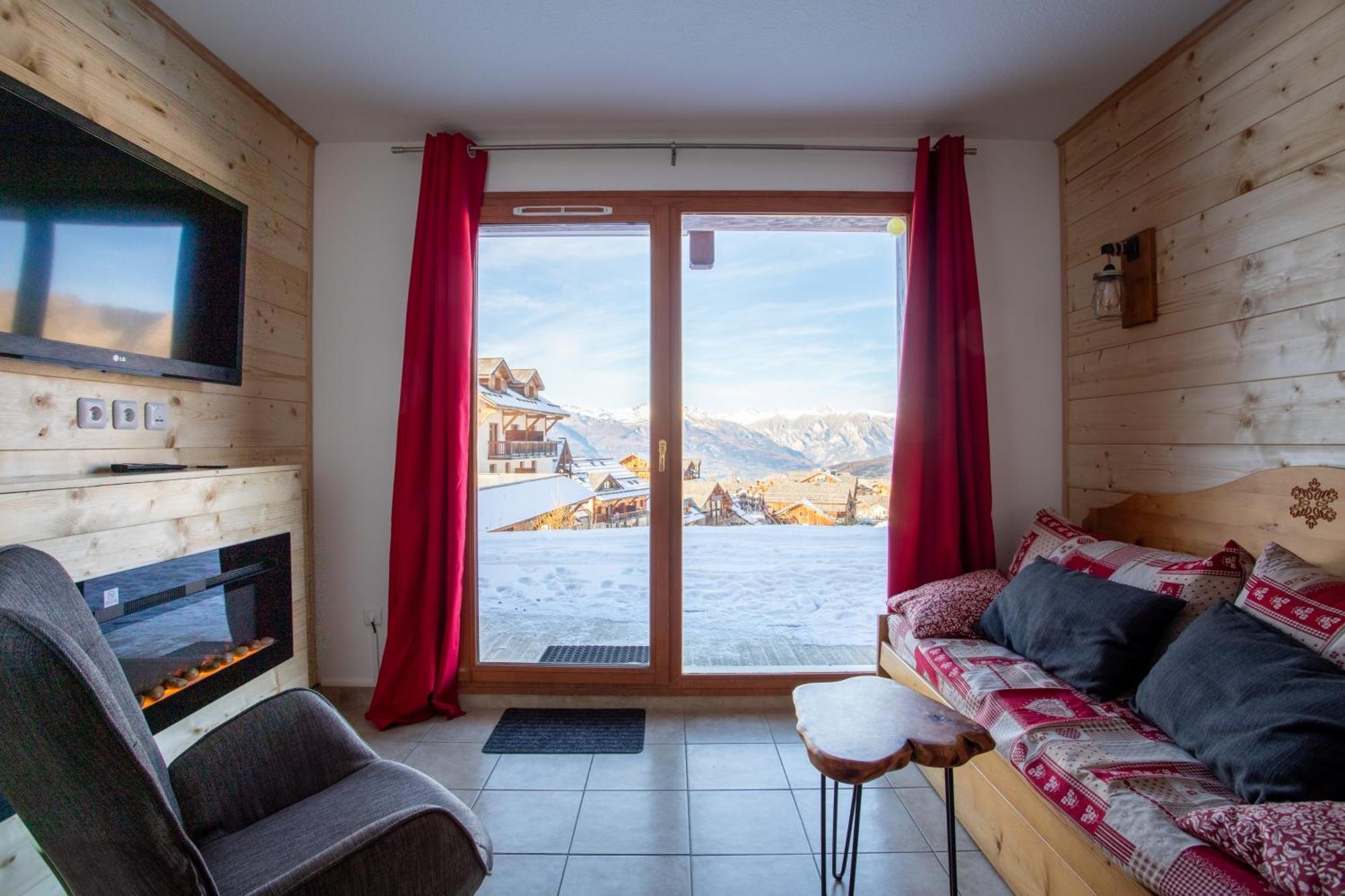Cosy Cottage 1800 - Pied Des Pistes - Piscine, Sauna, Parking Privee Les Orres Buitenkant foto